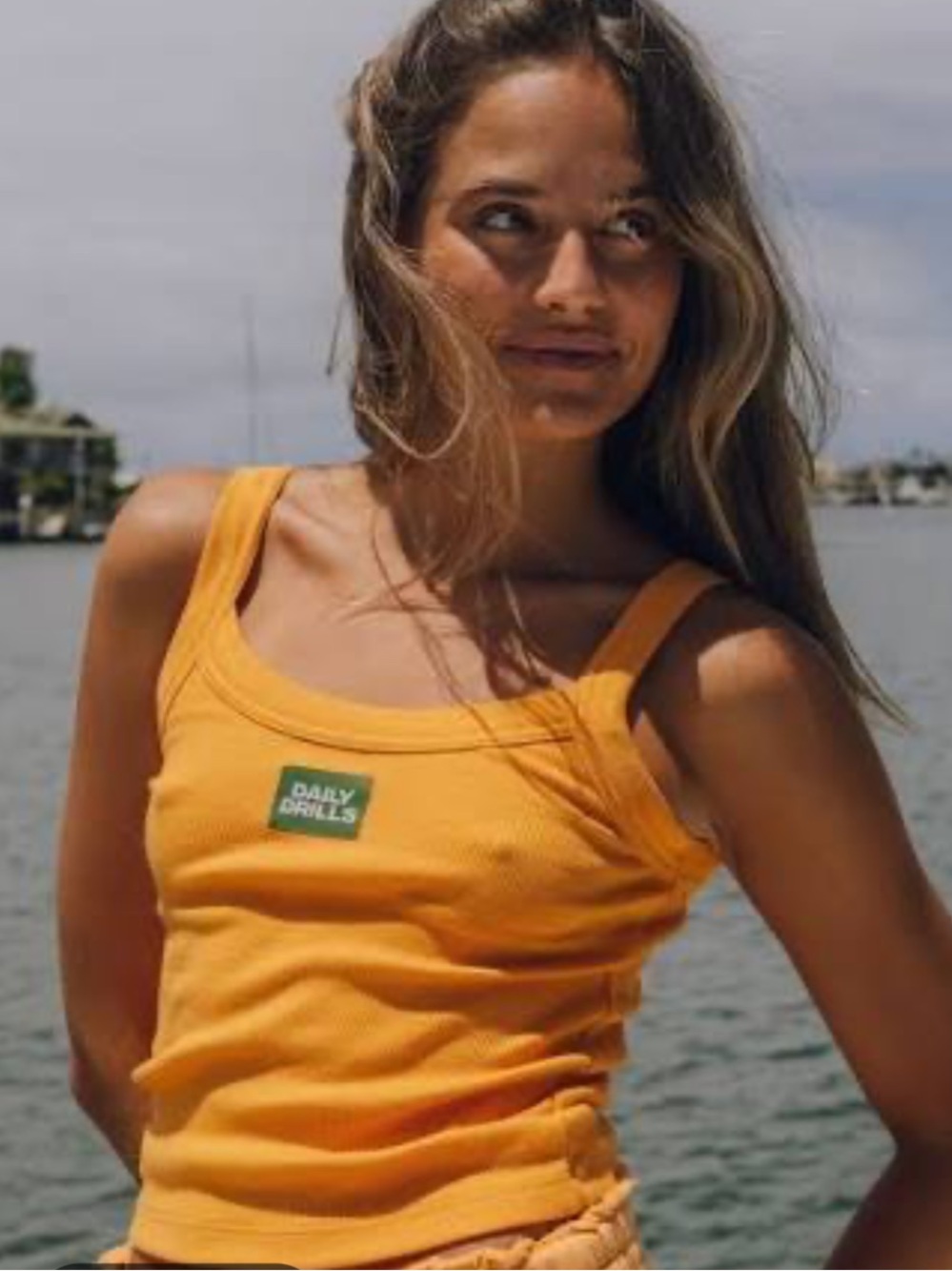 Daily Drills tajin Ribbed Logo Tank
